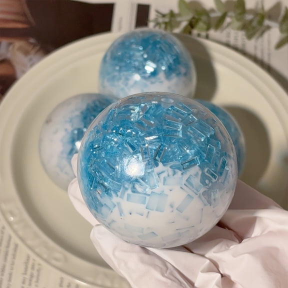 Compact Slow Rebounds Stress Relief Ball Made of High-Quality Plastic for Satisfying Tactile Feedback, Stress Reduction Fidget Ball, Hand Exercise Tool, Novelty Decompression Accessory for Desk