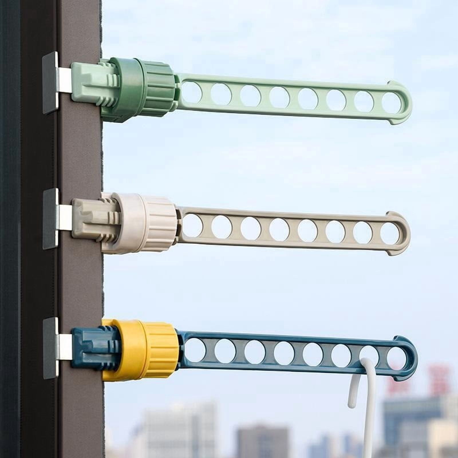 Compact Snap-On Clothes Drying Rack for Window Sills and Balconies ...