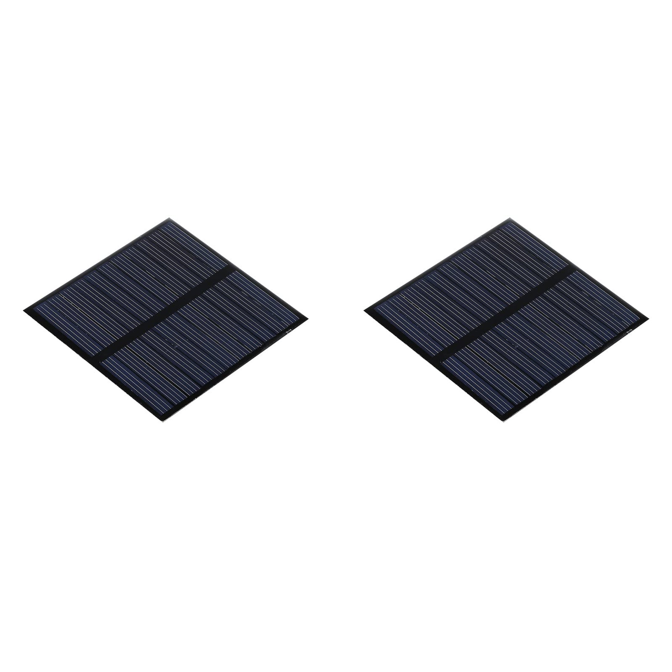 Compact Solar Panel Kit 5.5V 110mA for DIY Energy Projects - Set of 2