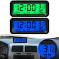 thumbnail image 1 of Compact Solar Powered Clock for Vehicle Dashboard with Multi Function Display, 1 of 8