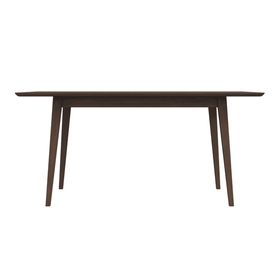 Compact Solid Wood Dining Table for Small Spaces 47 Mid-Century Modern Kitchen Table for 4 Seats