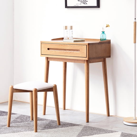 Compact Dresser Table | Great for Small Rooms | Natural Wood Texture | Fixes Disorganization
