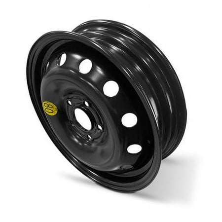Compact Spare New Wheel For 2017-2018 Kia Forte 16 Inch Black Steel Rim