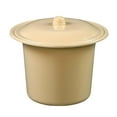 thumbnail image 1 of Compact Spittoon with Lid Splashproof Urinal Pot for Outdoor Camping Car Elderly Light Yellow, 1 of 8