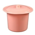 thumbnail image 1 of Compact Spittoon with Lid Splashproof Urinal Pot for Outdoor Camping Car Elderly Pink, 1 of 8
