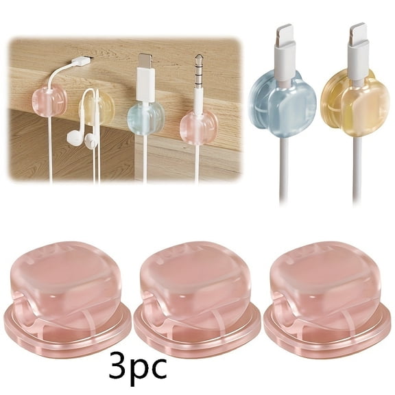 Compact Spring Cable Organizer Stands - Efficient Desktop Cable Management for Phone Charging Cords and Office Accessories