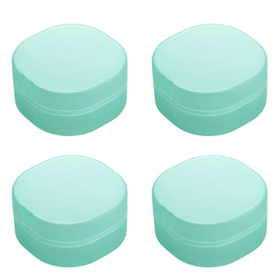 Compact Square Makeup Cotton Storage Container Clear Materials Dustproof Lid Hygienic Design