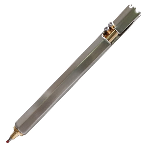 Compact Stainless Steel Bolt Action Ballpoint Pen - Premium EDC for Outdoor Enthusiasts, Retractable & Secure Lock, Lightweight, Durable, and Stylish Design for Everyday Carry