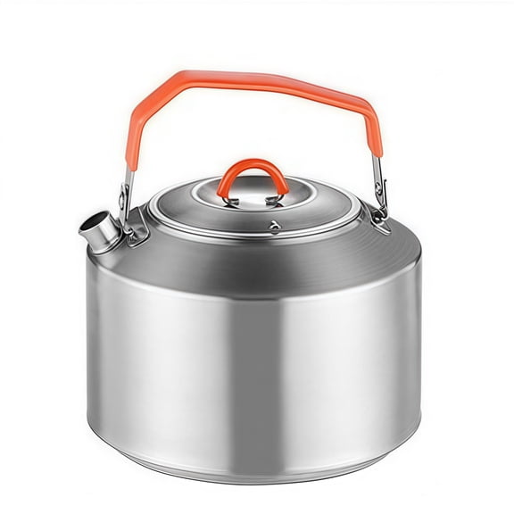 Compact Stainless Steel Camping Kettle for Hot Beverages 0 9L and 1 5L Sizes