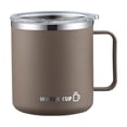 thumbnail image 1 of Compact Stainless Steel Insulated Coffee Cup with Push-Button Lid, Double Wall Thermal Mug for Leak-Proof Portability, Great for Office Use, Campus Life, and Daily Commuting Needs, 1 of 8