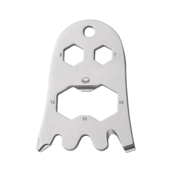 Compact Stainless Steel Keychain Tool Card Feature Screwdriver Bottle Opener Wrench Nonslip Grip For Everyday Carry