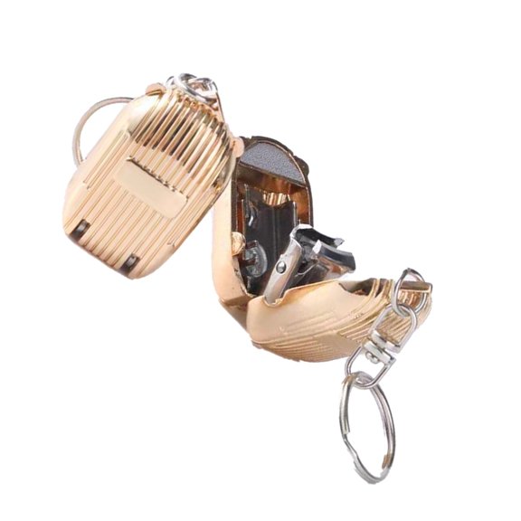 Compact Stainless Steel Travel Keychain Nail Clippers Foldable Design Nail Art Manicure Accessories For Grooming