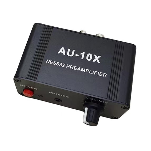 Compact Stereo Preamplifier 10x Signal Amplification for Audio Enthusiasts Preamplifier