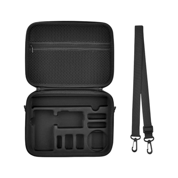 Compact Storage Bag with Strap For Action 6 Camera Shockproof Waterproof And Dustproof Design Black