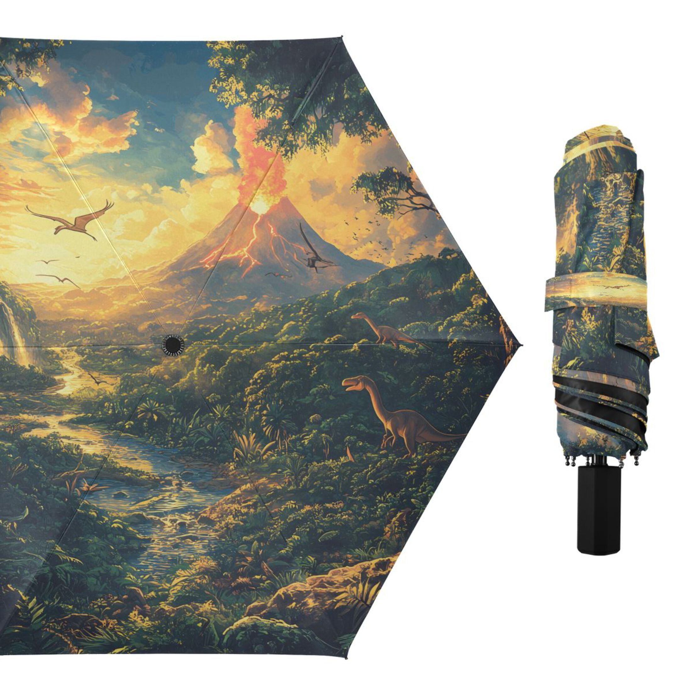 Compact Sun Umbrella Windproof Travel Umbrellas for Rain Strong ...