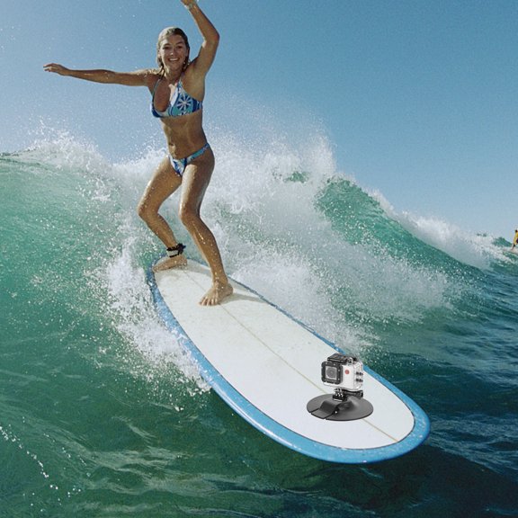 Compact Surfboard Camera Mount Base for Kayak and Paddleboard Camera Attachment