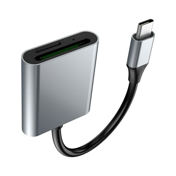 Compact TF/SD Card Reader USB 3.0/2.0, Plug and Play, Ideal for Windows and Mac OS