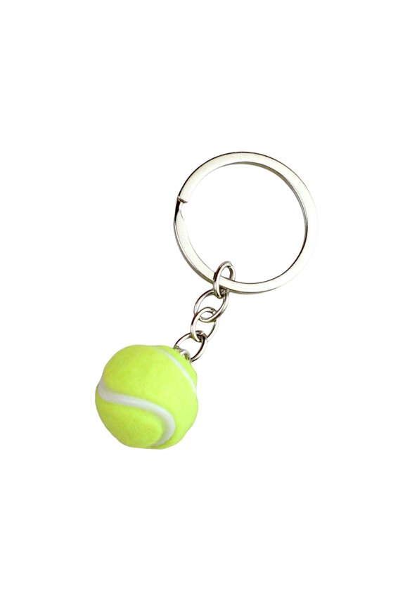 Compact Tennis Keychain Creative Gift For Players Fan Lightweight Elegant Alloy Construction Key Holder Accessory