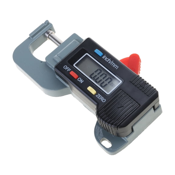 Compact Thickness Gauge Thickness Measurement 0-12.7mm Thickness Gauge Caliper Meter Measure Tool Metric/Inches Convert