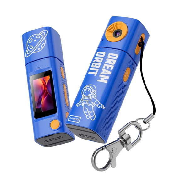 Compact Thumb Action Camera for 4K Video Recording with Wide Angle Lens Precision Handheld Stabilization and High