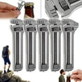 thumbnail image 1 of Compact Titanium Multitool, Mini Multitool Wrench, Multifunctional Bottle Opener and Wrench Tool, For Outdoor Camping Hiking Backpacking, 1 of 7