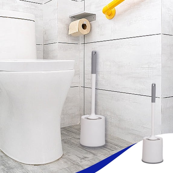 Compact Toilet Bowl Brush and Cleaner Set, Long Handle for Bathroom Cleaning, Ergonomic Design, Removable Water Storage Tank, Hygienic and Easy to Use