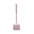 thumbnail image 1 of Compact Toilet Bowl Brush Set | Ergonomic Handle & Removable Water Tank | Durable Plastic (Pink, Gray, Green) | 10x36cm/3.9x14.1 Inch | Bathroom Cleaning Brush for Toilets, Tubs & Sinks, 1 of 6