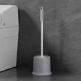 thumbnail image 1 of Compact Toilet Bowl Brush Set with Removable Water Tank | Modern Bathroom Cleaning Brush for Toilets & Sinks | Gray & Blue Plastic Design | 17.9 Inch Ergonomic Handle | 1-Piece Set, 1 of 6