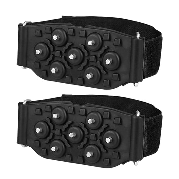 Compact Traction Devices with 7 Teeth, Slips on Ice, Suitable for Climbing Treks