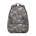 thumbnail image 1 of Compact Travel Backpack with Artistic Dog Paw and Bone Prints Lightweight School Bag Cute Small Backpack for School Puppy Fans, 1 of 6