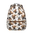 thumbnail image 1 of Compact Travel Backpack with Colorful Dog Bone and Paw Prints Lightweight School Bag Cute Small Backpack for School Puppy Fans, 1 of 6