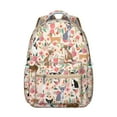 thumbnail image 1 of Compact Travel Backpack with Puppy and Bone Design Lightweight School Bag Cute Small Backpack for School, 1 of 6