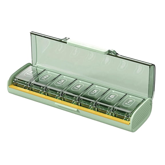 Compact Travel Box Daily Pills Organizers Ideal For Seniors And Chronic Patients With Safe Materials