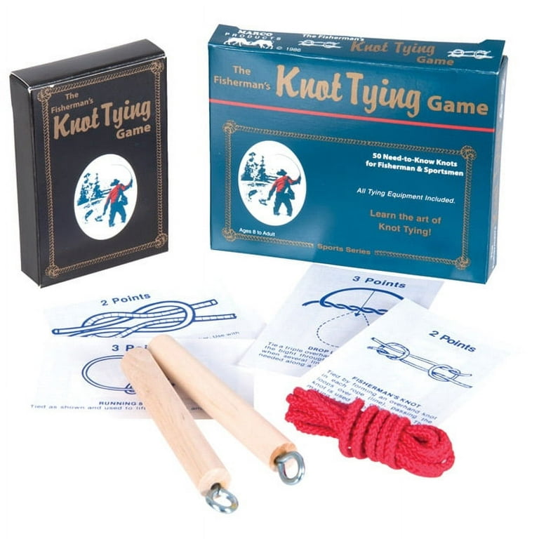 Compact Travel Edition Fisherman's Knot Tying Kit/Game - Ramco Products 