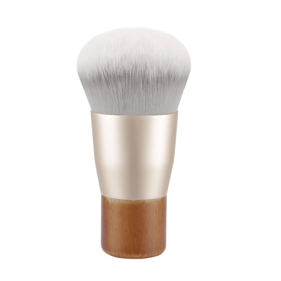 Compact Travel Friendly Makeup Brush With Ergonomic Round Tip Blending Buffing Concealer Brush For Full Face Coverage