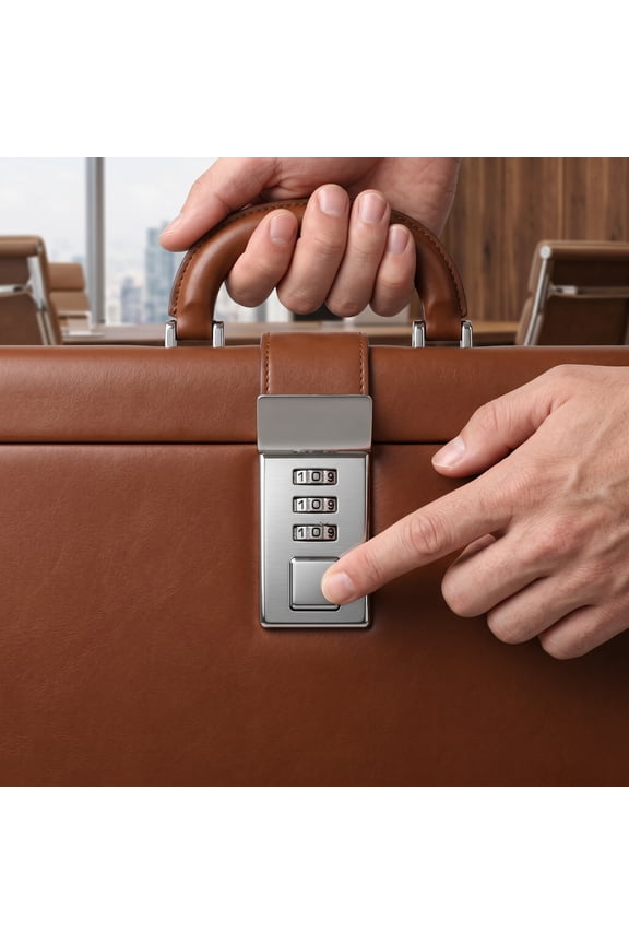Keyless 3 Digit Combination Lock for Luggage with Durable Hasps and Portable Design