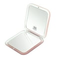 thumbnail image 1 of Compact Travel Small Magnifying Mirror - Snowflakes Pocket Mirror -1x/15x Magnification Cosmetic Mirrors Handheld Portable for Travel and Purses (Pink), 1 of 5