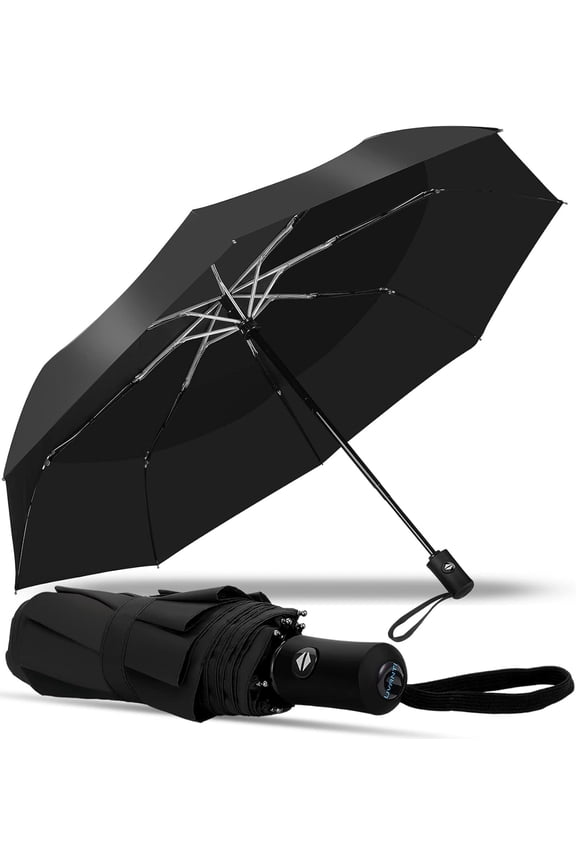 Compact Travel Umbrella, Folding Small Mini Windproof Umbrella, Lightweight Portable Parasol for Backpack Purse, Car Backpack Purse Automatic Umbrellas for Rain