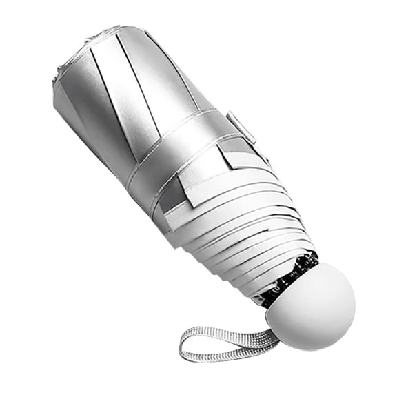 Compact Travel Umbrella Windproof, Reinforced Canopy, Ergonomic Handle, Portable Foldable Ultra Light Rain Sunlight Umbrella Travel Mini Pocket Parasol