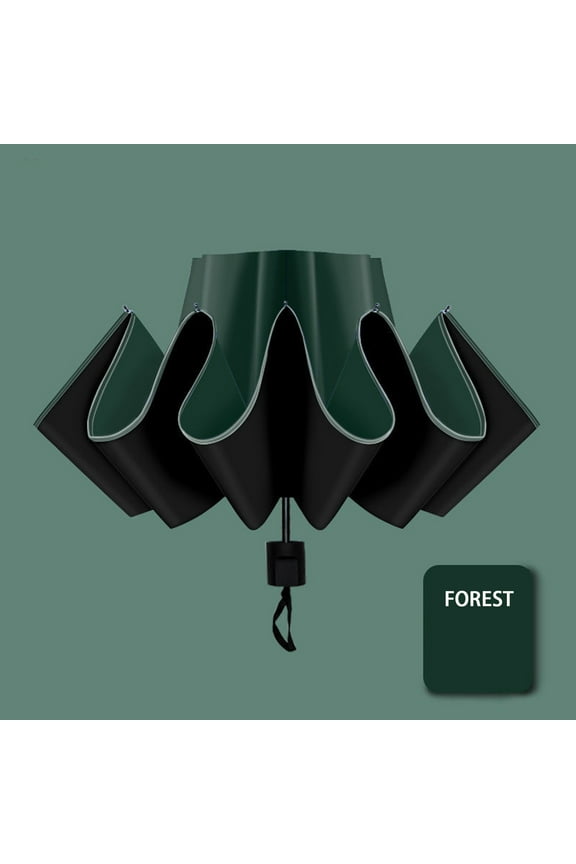 Compact Travel Umbrella with Sun Protection, Portable Foldable Sunshade for Outdoor Use for Tools/Office(Green),Hulucky