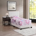 thumbnail image 1 of Compact Twin Bed Caldwell G1305-TB-UP - 48H x 42W x 77D, Modern Design with White Upholstery, 1 of 8