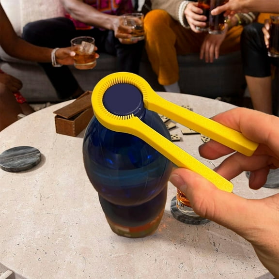 Compact Twist Beverage Water Bottle Opener and Tightener | Bottle Cap Gripper | Easily fits in the Pocket or Bag