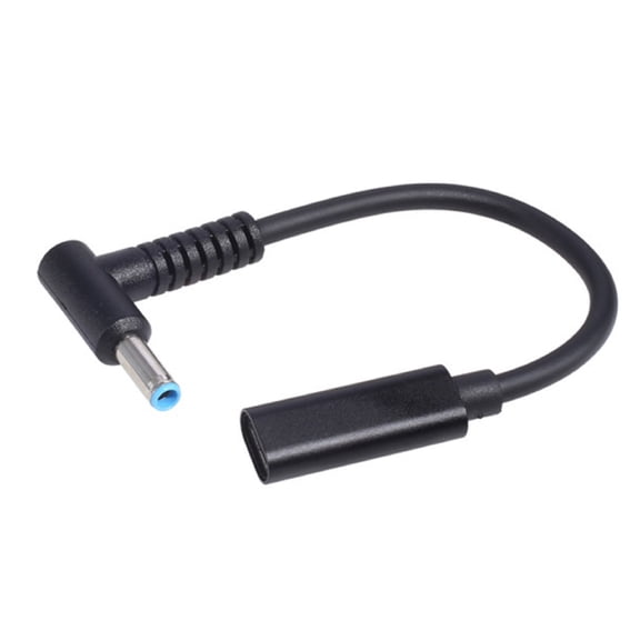 Compact Type-C to DC 4.5x3.0mm Power Cable for HP Laptop Charging with 65W-100W Type-C Charger
