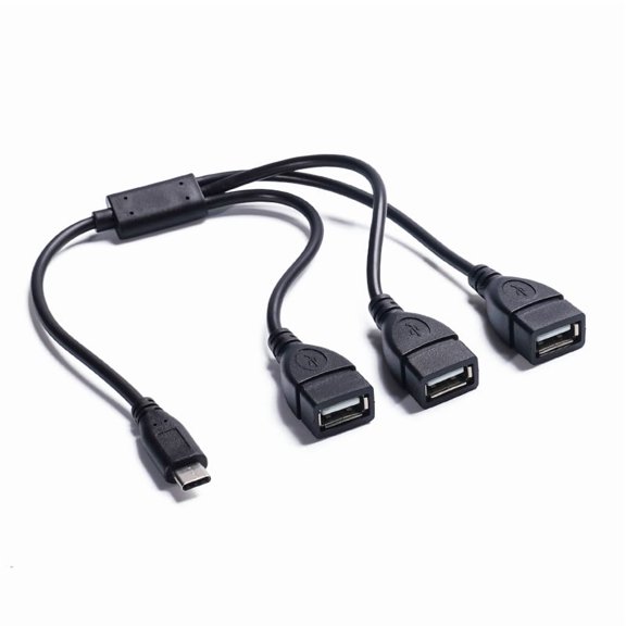 Compact USB C Splitter with 3 USB A Ports Supporting Simultaneous Power and Sync