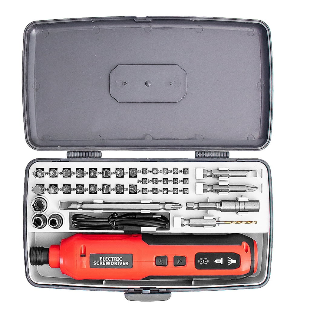 Compact USB Rechargeable Electric Cordless Screwdriver 3.6V 20Nm Adjustable Torque Home Improvement Repair Tool Set