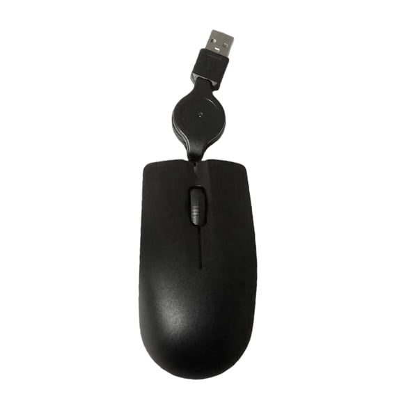 Compact USB Retractable 70cm Cable 1000DPI Quiet Clicks Ergonomic Professionals