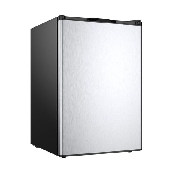 Compact Upright Freezer 3.0 cu ft - Stainless Steel Door - Mini Freezer - Adjustable Temp Control - Space Saving - Manual Defrost