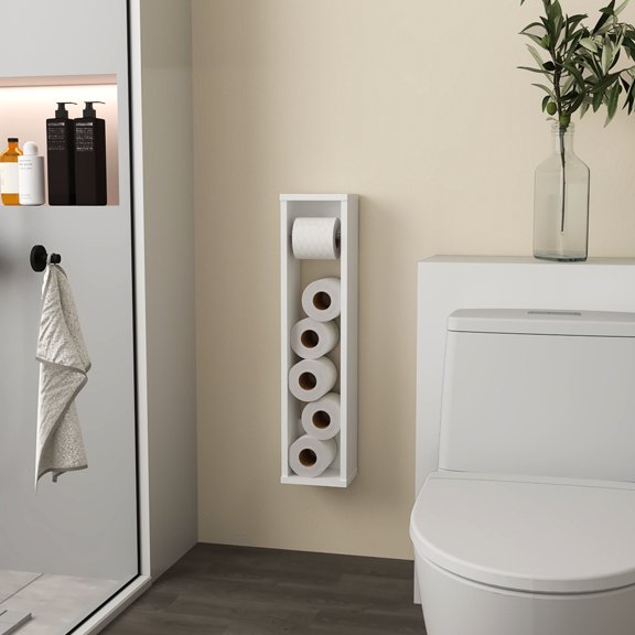 Compact & Versatile Design - Fits Any Bathroom Style, Store Extra Rolls Easily