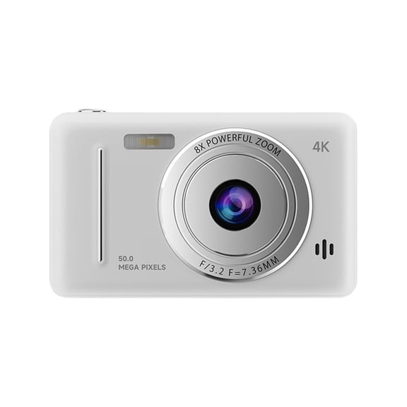 Compact Vintage Style Camera for Students - Dual Lens, Built-in Flash, Beginner-Friendly, Lightweight & Portable for Easy Everyday Photography B