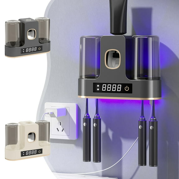 Compact Wall-Mounted Organizer - 4-Slot Bathroom Storage with Ventilation Design